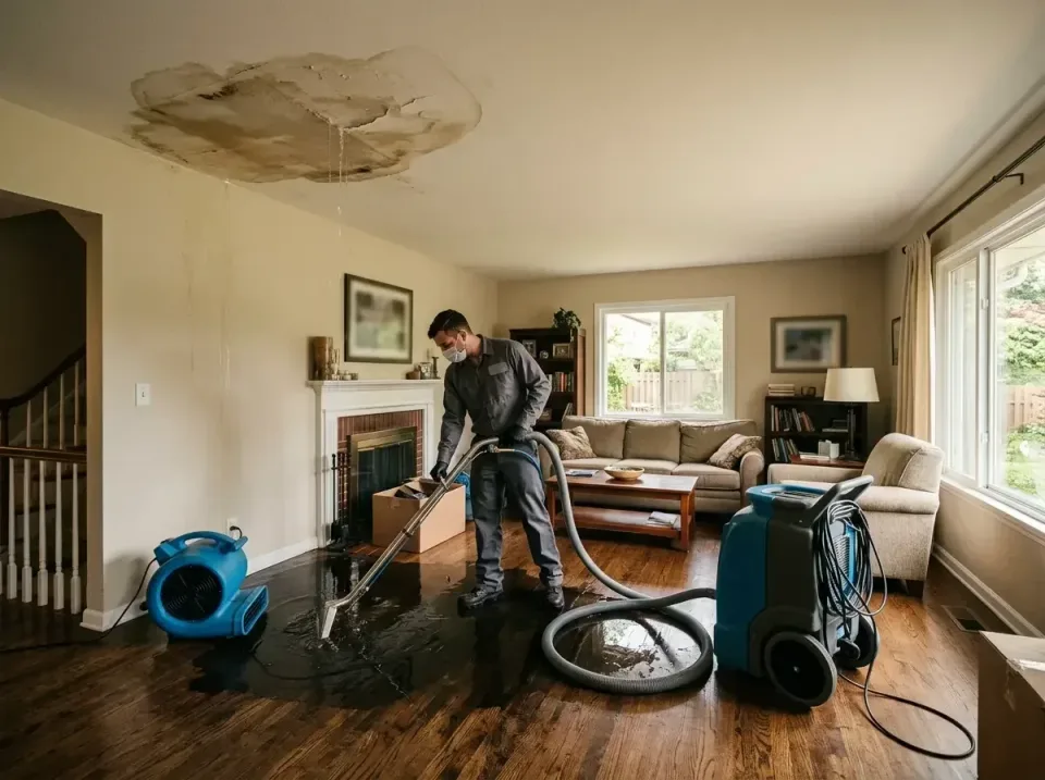 attic-pipe-burst-ceiling-drip-008 — frequently asked questions, Water Damage Restoration & Carpet Care in Medford, OR